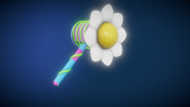 Toy Flower Hammer 3D Model