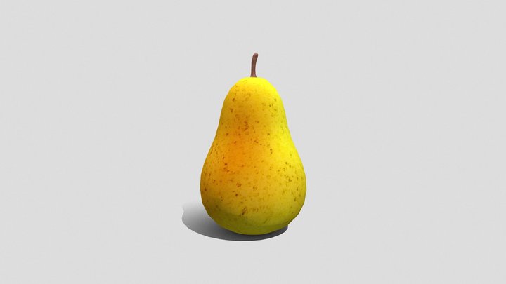 Game Props • Pear, Hand Painted. 3D Model