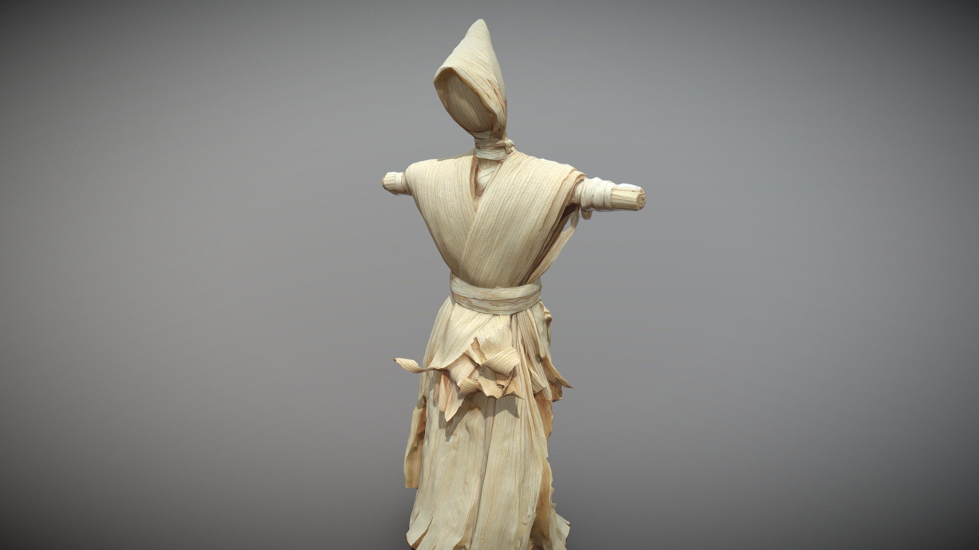Salem Witch Doll / Straw Doll — Sketchfab embed 3D viewer