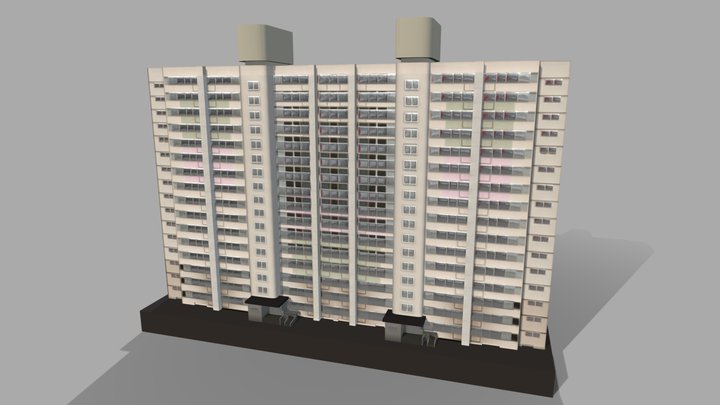 ELVIS Korean Apartment 3D Model