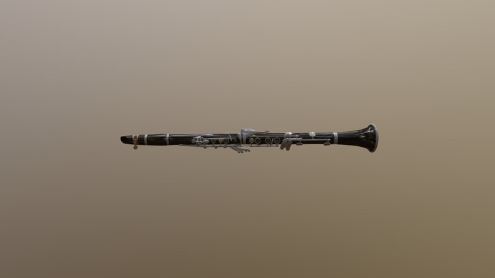 Clarinet Merge 3D Model