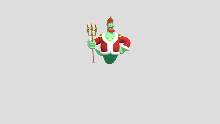 Spongebob movie King Neptune 3D Model