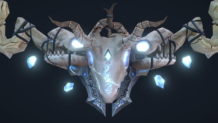 World of Warcraft Stylized Weapon - Dragon Bow 3D Model