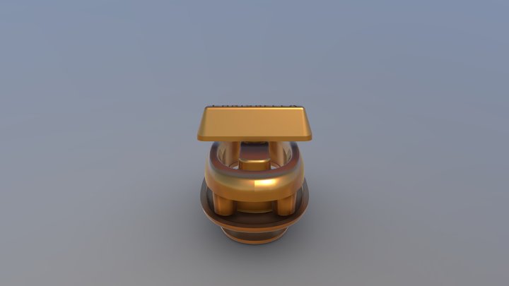 0831 圆拧锁 3D Model
