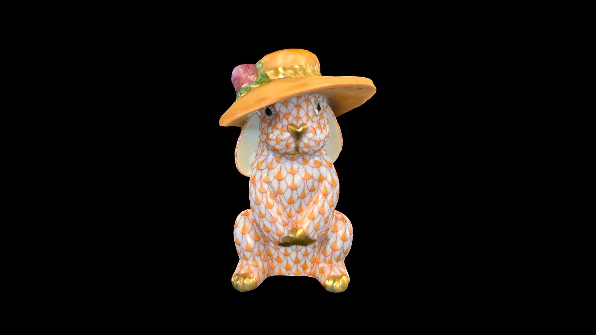 Derby bunny 16268000VH3 3D model by Herend Porcelain Manufactory