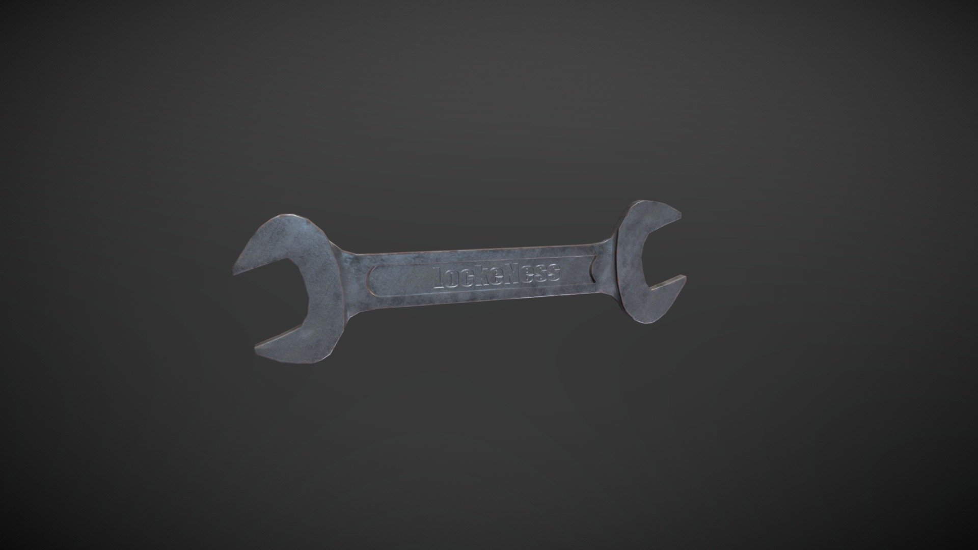 Weathered Spanner wrench 3D model by Lockeness [88a4ad3] Sketchfab