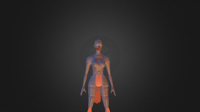 Cyborg Sarah 3D Model