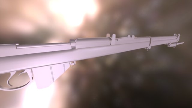 Lee Enfield No.4 MK1 Rifle 3D Model