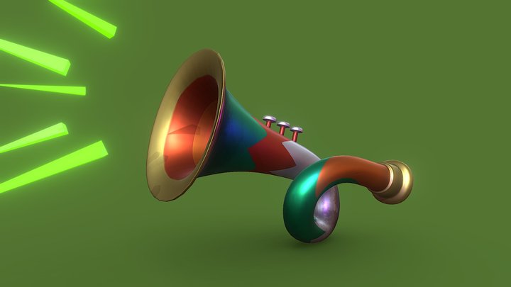 Force Trumpet 4 Waka 3D Model