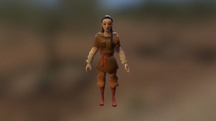 Medieval shoe maker 3D Model