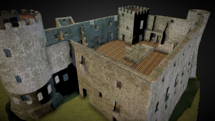 Ricostruzione - Castello di Moliterno, Italia 3D Model