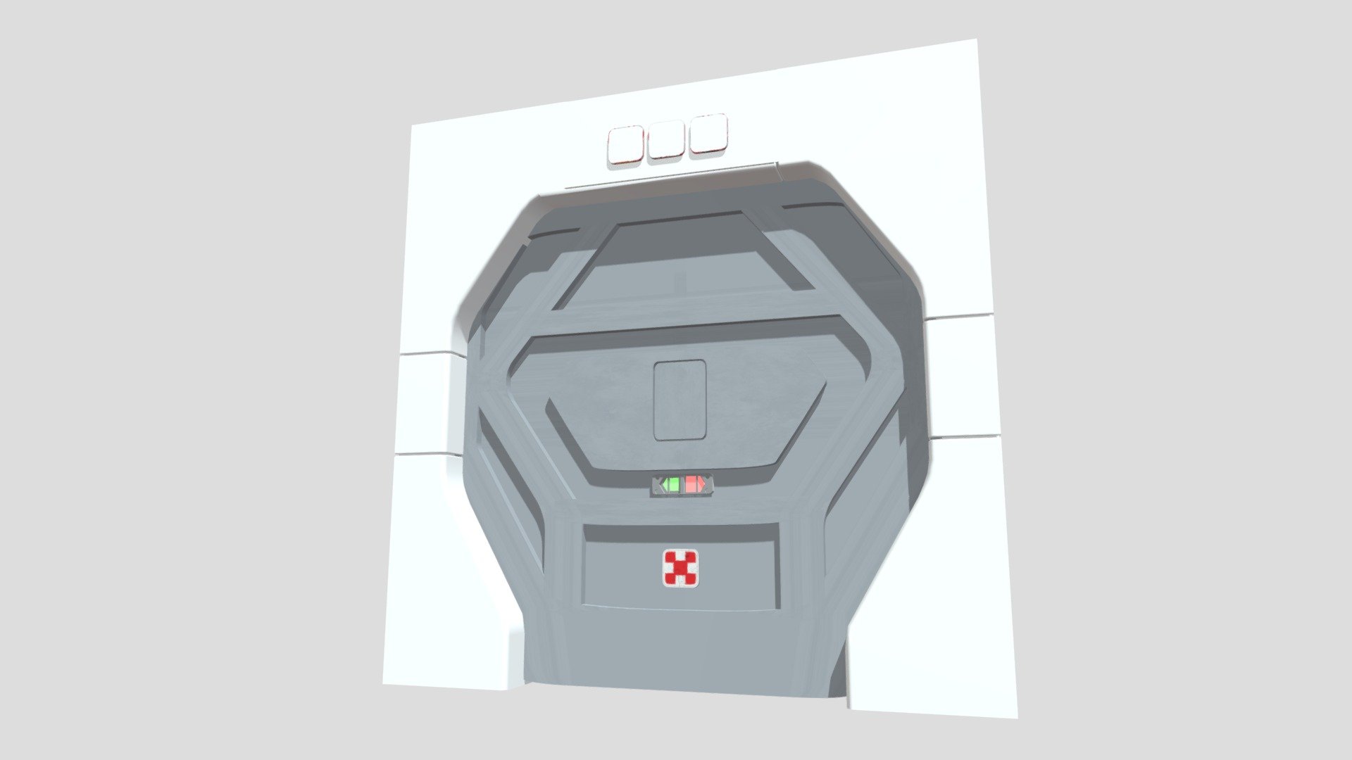 Alien Isolation SciFi Door (big) Download Free 3D model by Luca