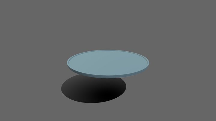 27cm Dinner Plate 3D Model