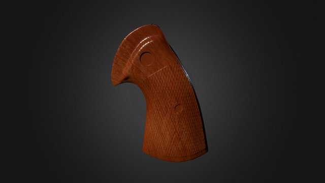 Colt python pistol grip 3D Model