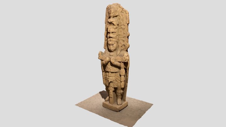 Tonina Statue 3D Model