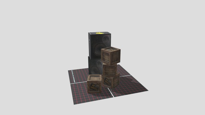 Crate_Box_Texture 3D Model