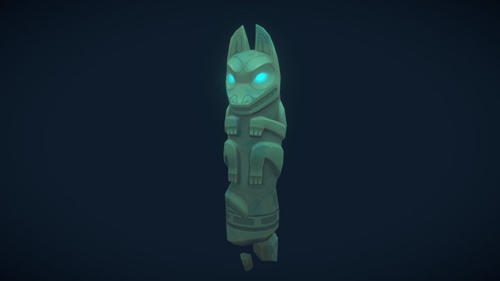 Wolven Totem 3D Model