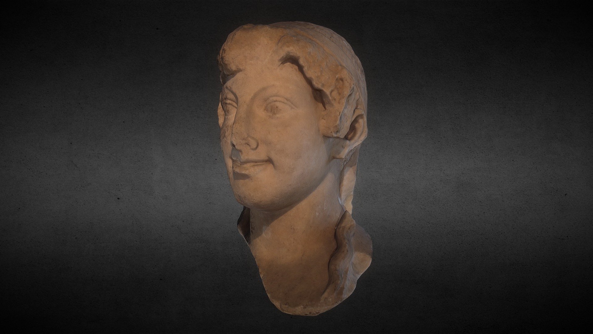 Head of the maenad — Sketchfab embed 3D viewer