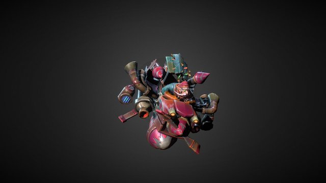 Dota 2 Workshop: Gyrotechnics MKII 3D Model
