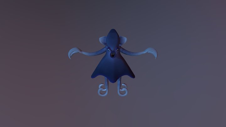 Squid Mutant 3D Model
