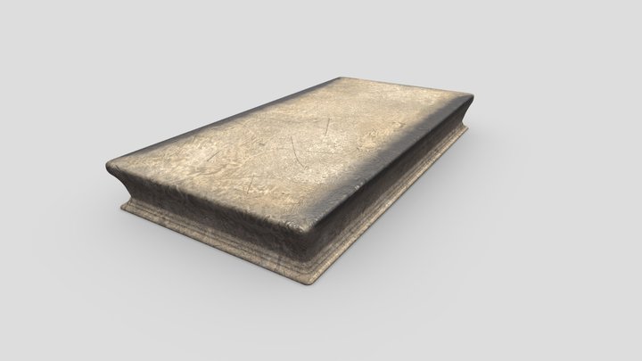 Waxed Concrete Skate Ledge | Game Ready 3D Model