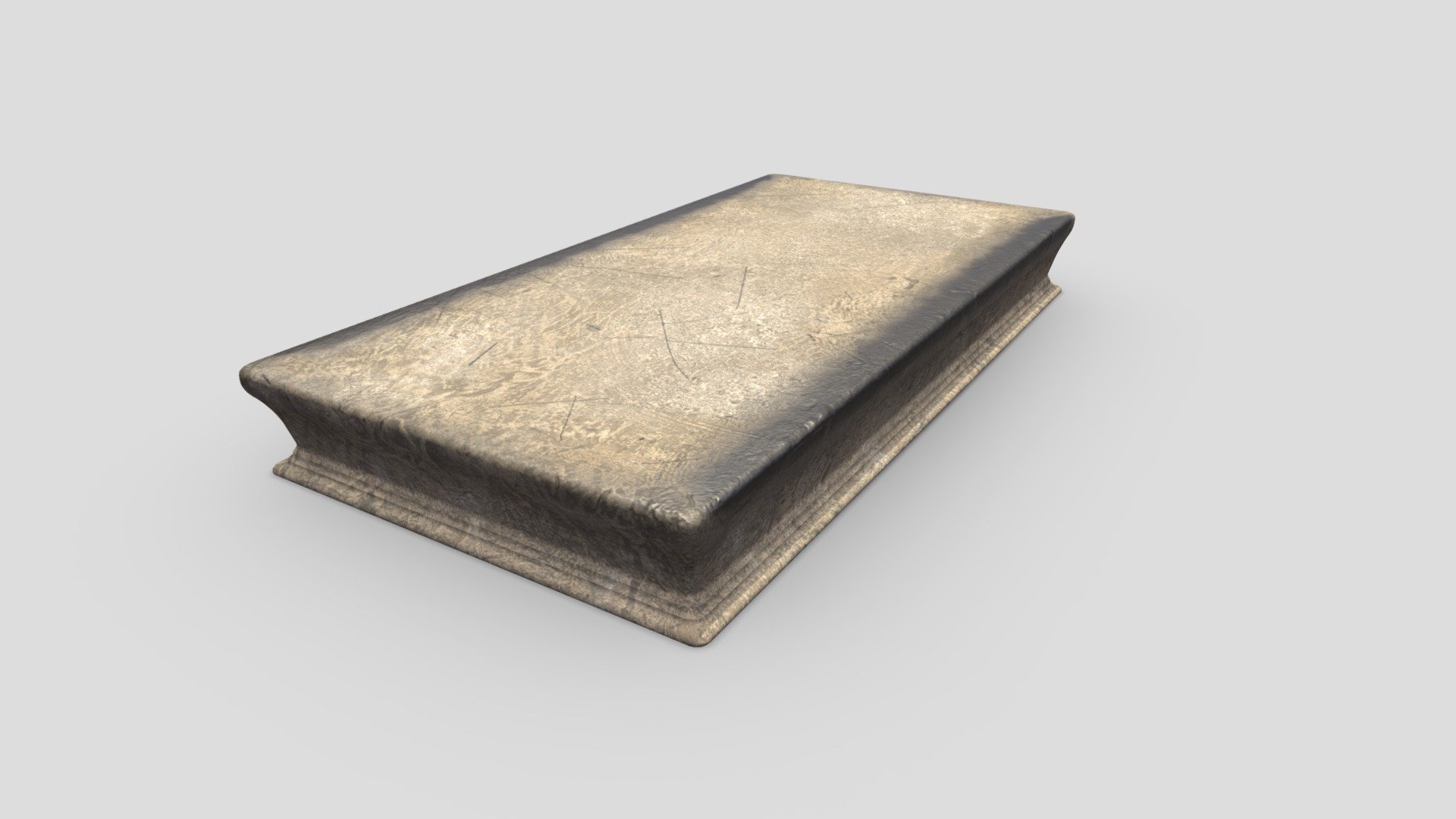 Waxed Concrete Skate Ledge Download Free 3D model by kpmaxo (oxampk
