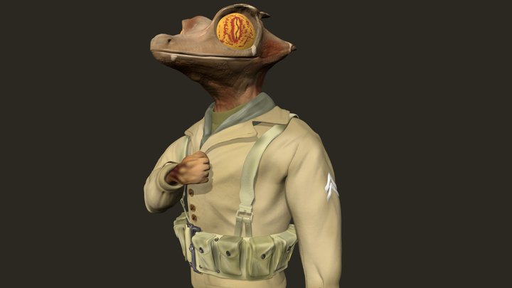 Saving Private Gecko | The Hybrid 3D Model