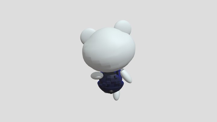 熊走路 3D Model