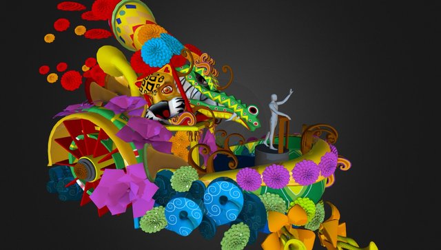 Carroza Vapores de Alegria 3D Model