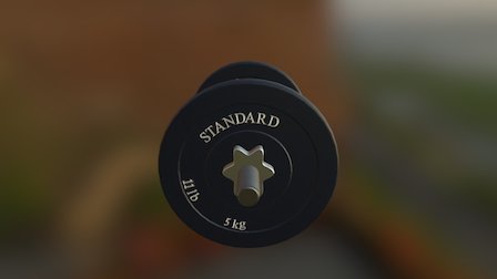 Gym Dumbell 10K 3D Model