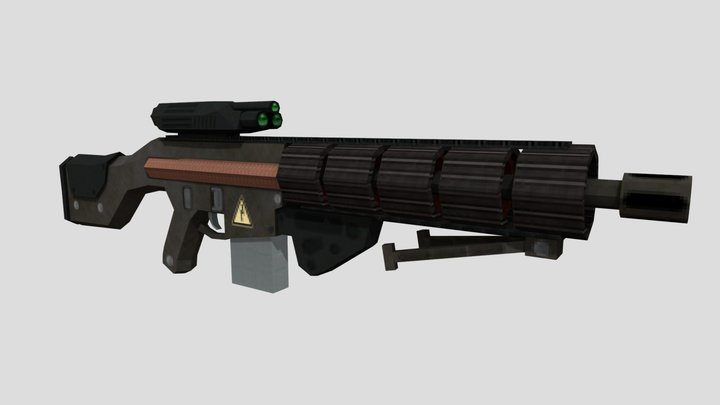 Railgun 3D Model