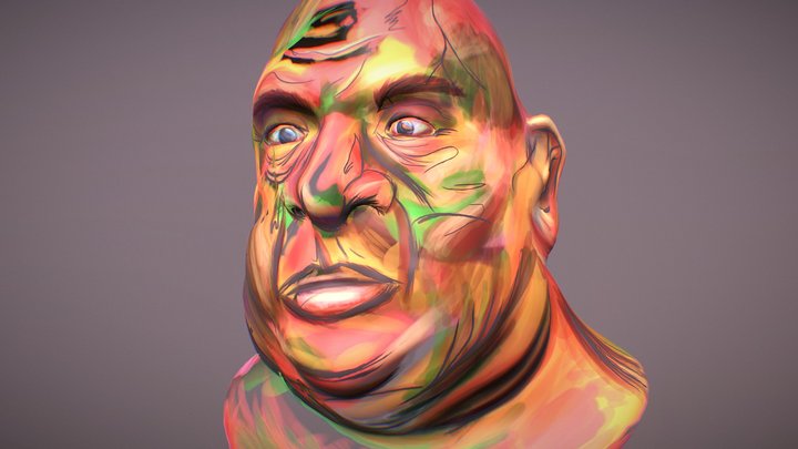 Study stylised portrait 3D Model
