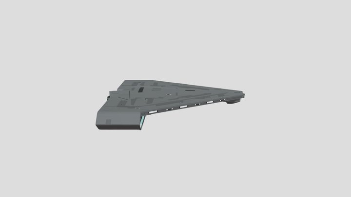 Quasar Fire Class Imperial Light Carrier 3D Model