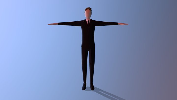 Man in a suit 3D Model