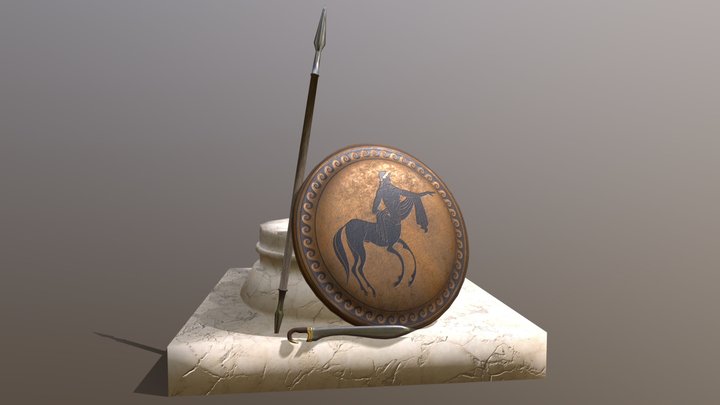 Hoplite equipment 3D Model