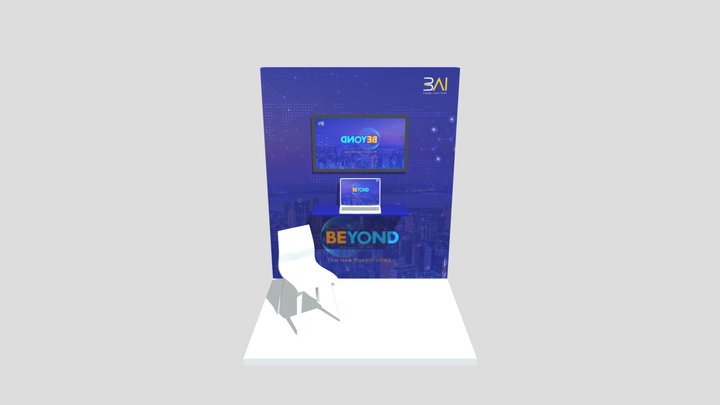 3 AI Booth FBX 3D Model