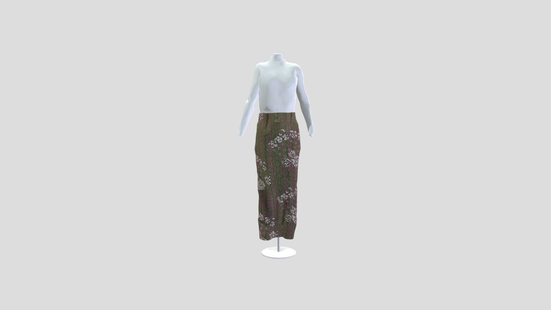 AYU FASHION - Skirt Labuh Batik - Download Free 3D model by