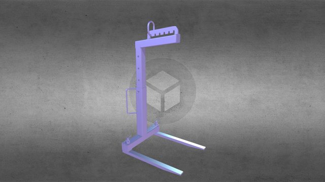 Forklift clamp ZPr 3D Model