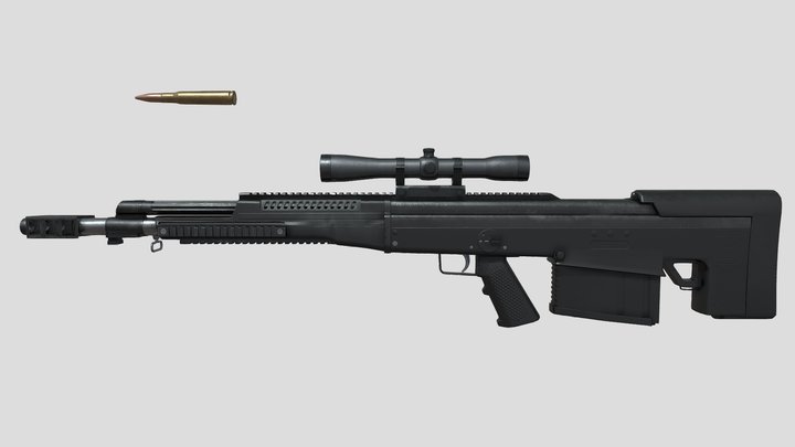 Sniper rifle 3D Model