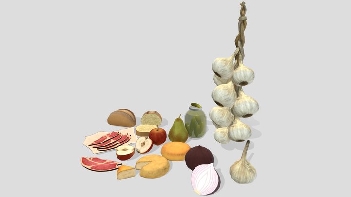 Amalric's Ploughman Lunch 3D Model