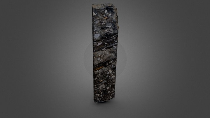 Micromorphology sediment block 3D Model