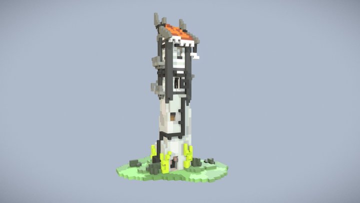 Cannon Tower 3D Model