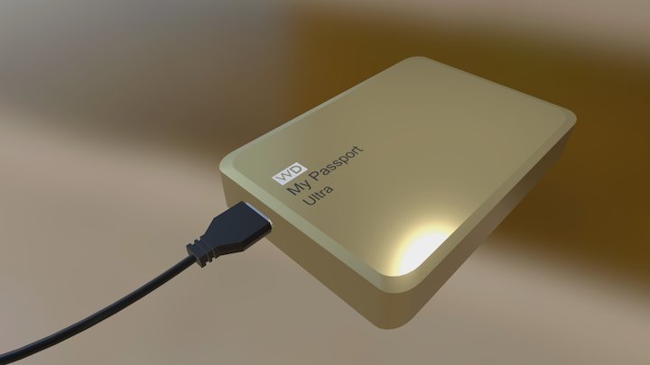 WD My Passport 3D Model