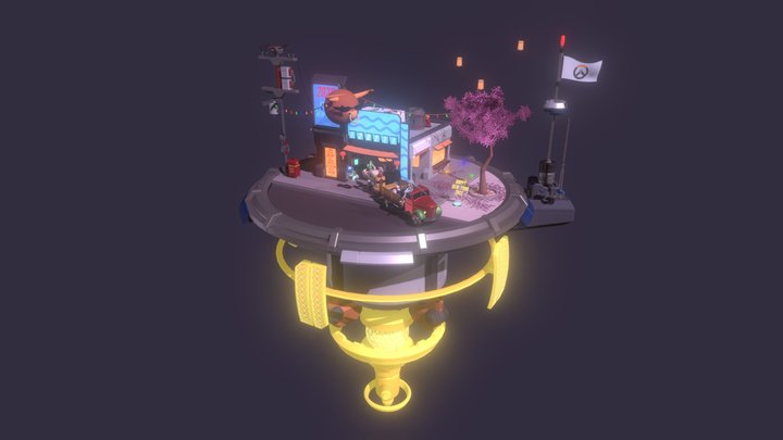 XYZ 2021 NewYear Team Draft: Overwatch Stylized 3D Model