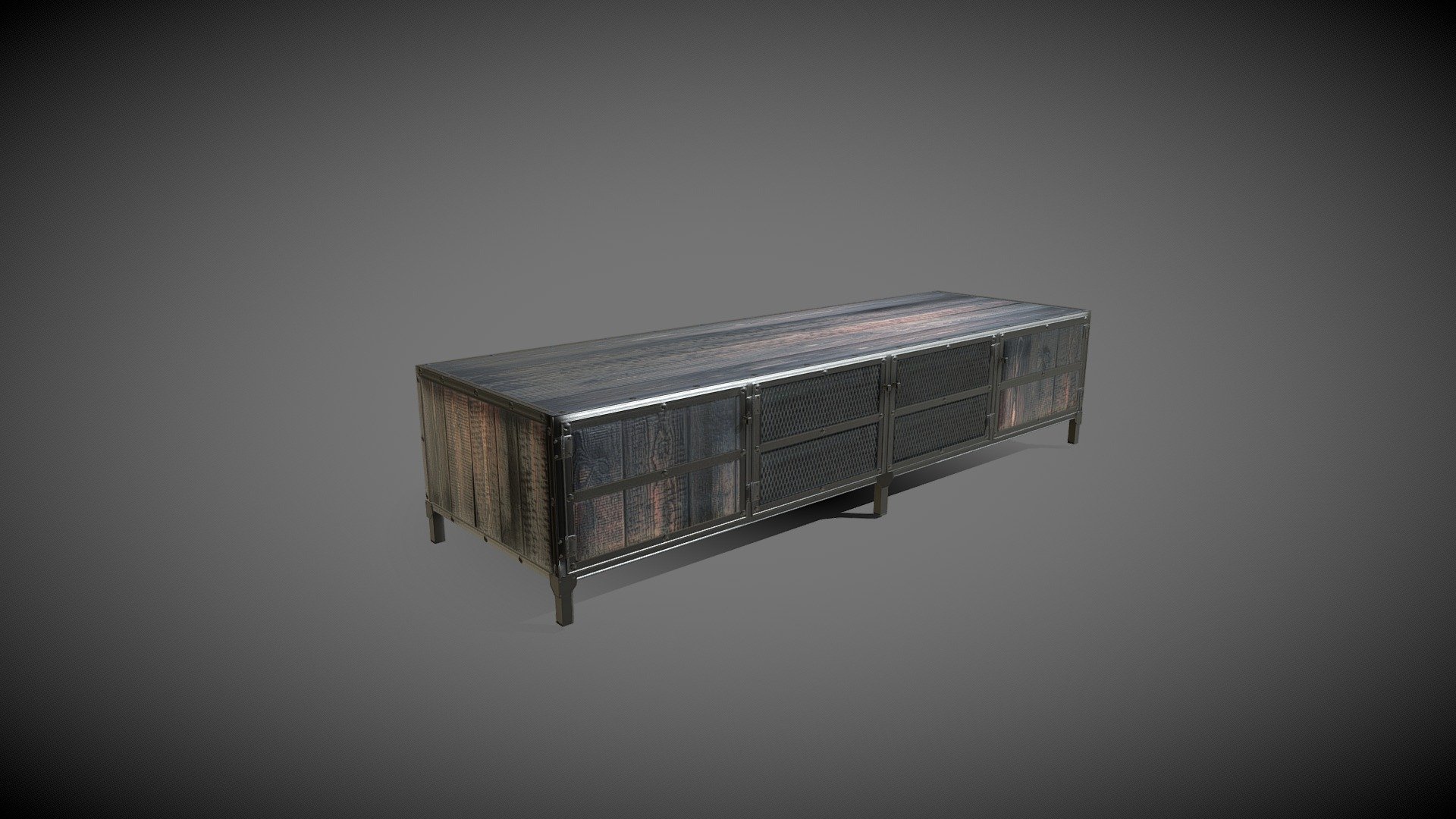 Lowpoly Wood Media — Sketchfab embed 3D viewer