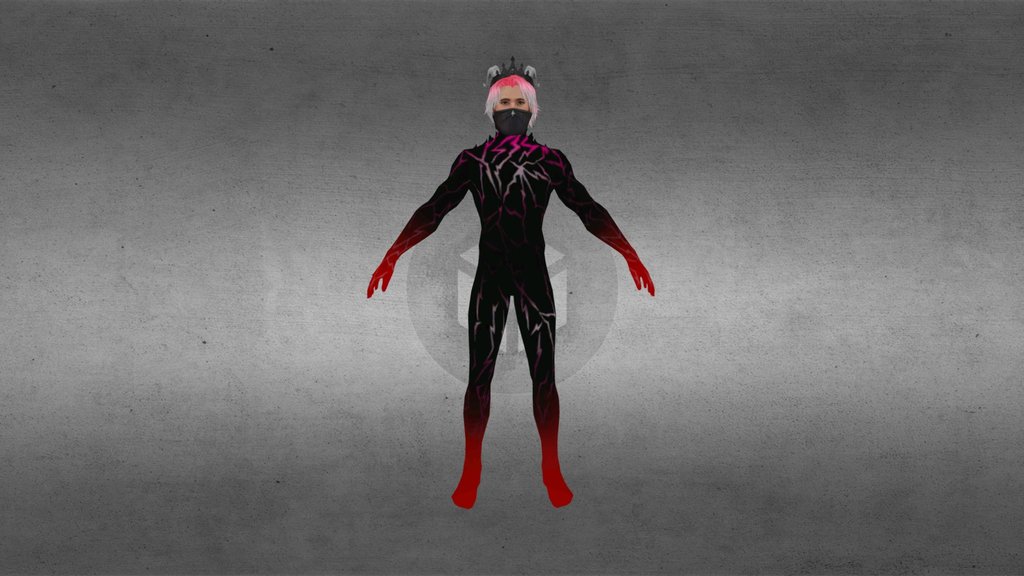 freeFire 3d model exposer mikey