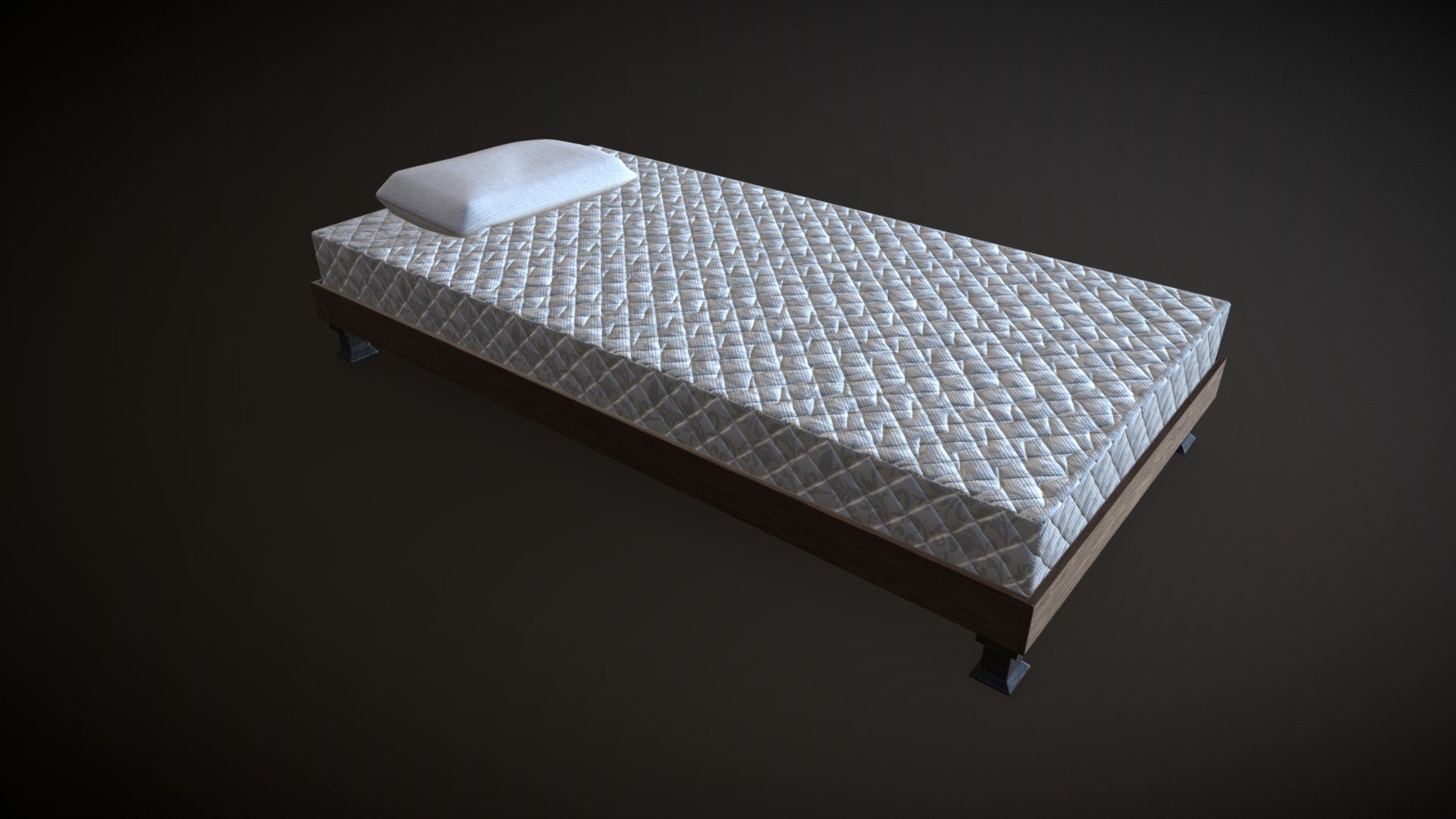 Twin Bed 2k Download Free 3d Model By Caxtor [88be8ad] Sketchfab