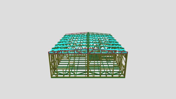 Modular Office - FRAMECAD CFS Structure 3D Model