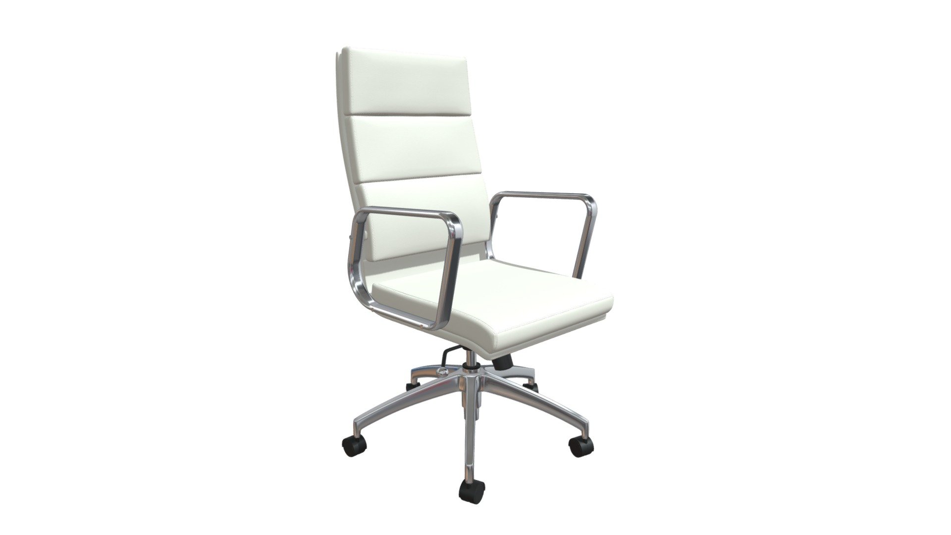 Engineer High Back Office Chair White 205893 Buy Royalty Free 3D model by Zuo Modern (zuo
