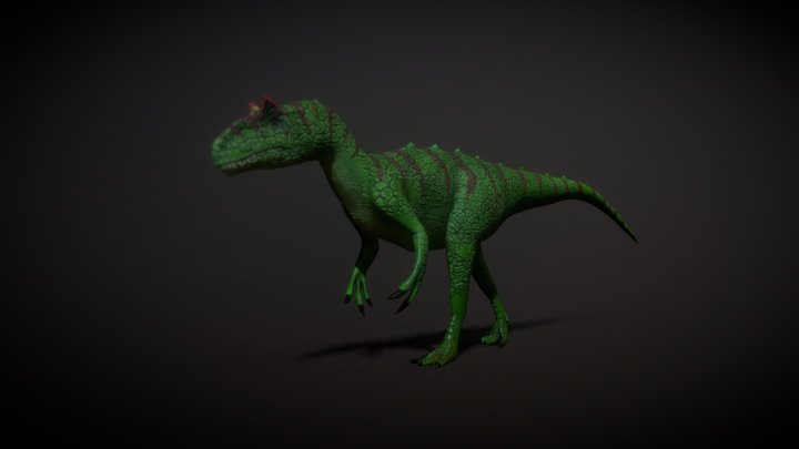 Stylized Allosaurus 3D Model